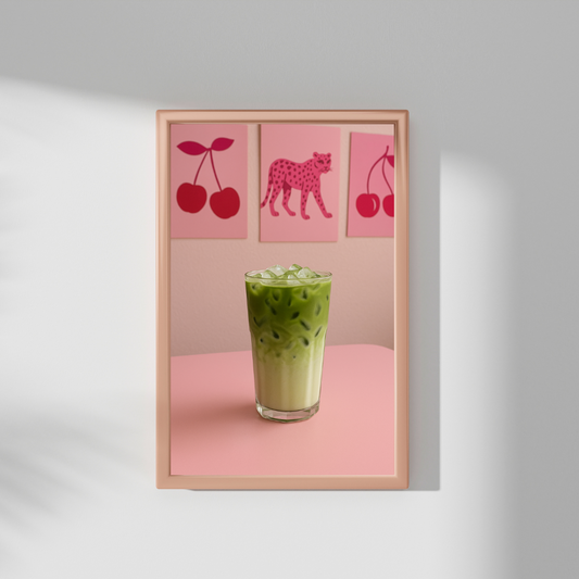plakat Pink Matcha
