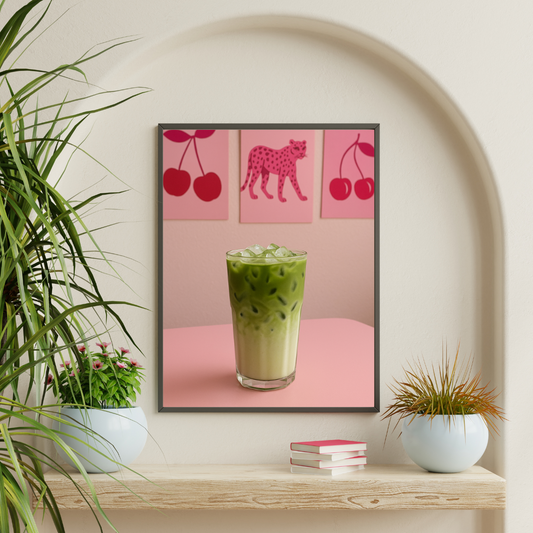 plakat Pink Matcha