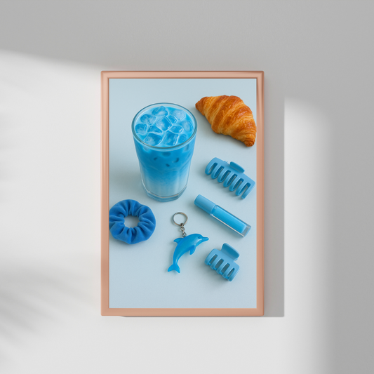 plakat z Matcha Blue
