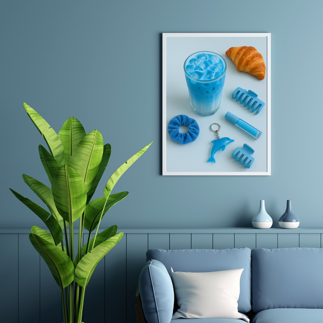 plakat z Matcha Blue