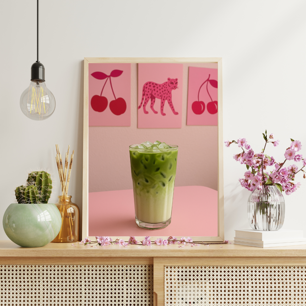 plakat Pink Matcha